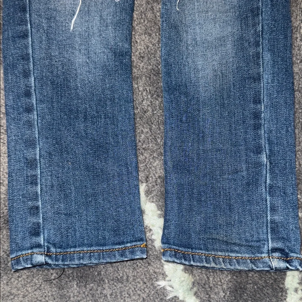 Denim Blue Jeans, Distressed Knees Size 5 kids